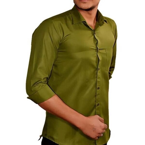 Baccote Men Slim Fit Solid Casual Shirt