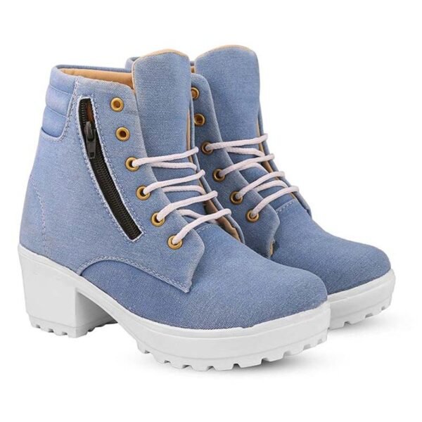 Rodricks Women's Fashion Fur Boots Blue