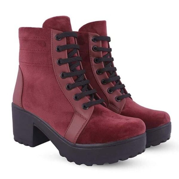 Rodricks Women's Fashion Fur Boots Super Red