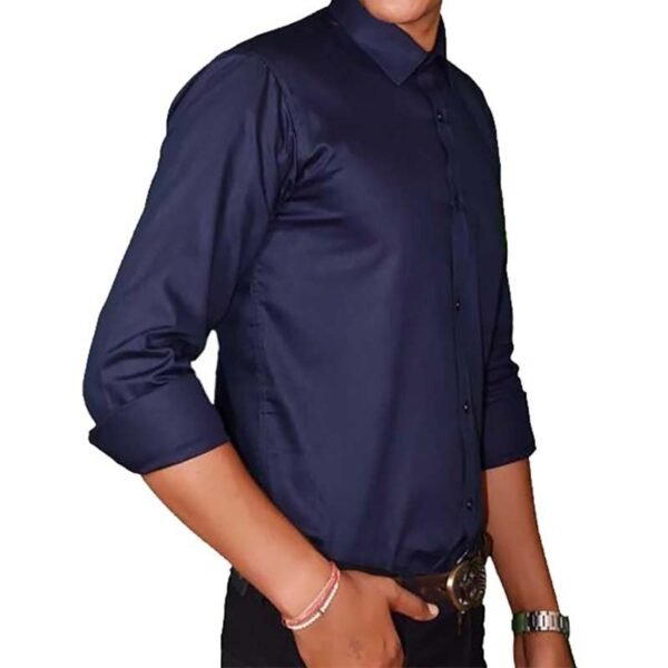 Baccote Men Slim Fit Solid Slim Collar Casual Shirt