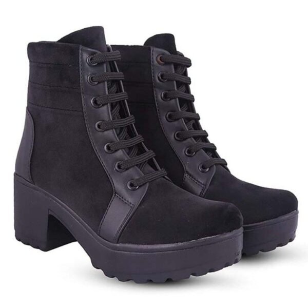 Rodricks Women's Fashion Fur Boots Night Black