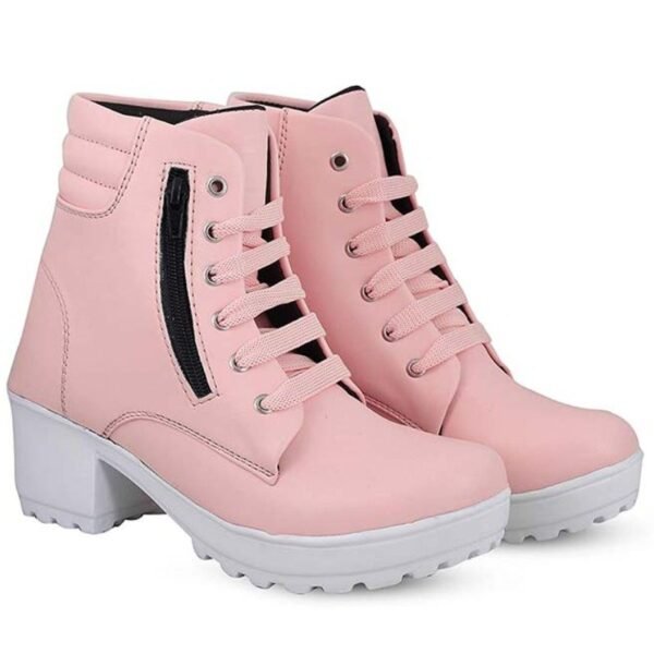 Rodricks Women's Fashion Fur Boots Pinky