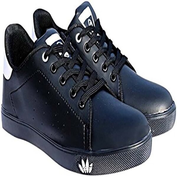 Come Shoe Men's Black Synthetic Leather Sneakers Black