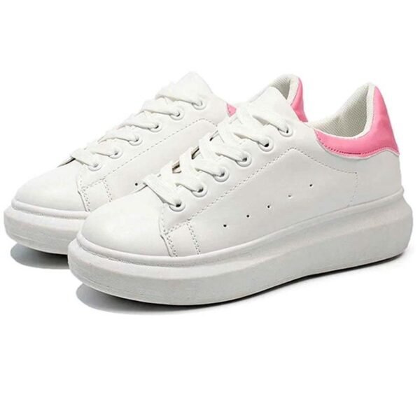 Rodricks Women's Latest Sneakers Shoe WHITE PEACH