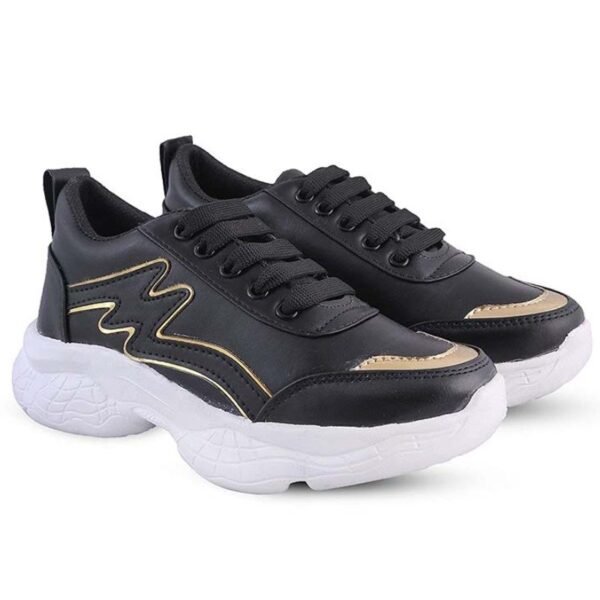Rodricks Women's Latest Stylish & Comfortable Walking Shoe BLACK