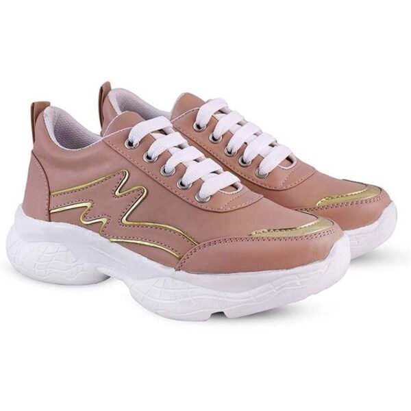 Rodricks Women's Latest Stylish & Comfortable Walking Shoe PEACH
