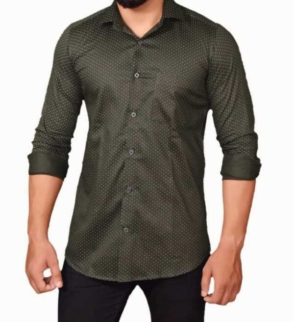 Baccote Men Regular Fit Floral Print Spread Collar Casual Shirt